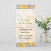 Herbstlaubs Gay Wedding Programm (Stehend Vorderseite)