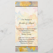 Herbstlaubs Gay Wedding Programm (Vorderseite)