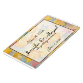 Herbstlaubs Gay Wedding speichern das Datum Magnet (Linke Seite)