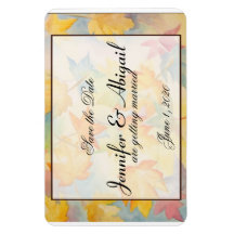 Herbstlaubs Gay Wedding speichern das Datum