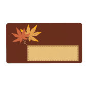 Herbstlaubs-Geschenkmarke (Vorne)