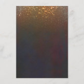 Herbstlaubs Gold Wedding Information Guest Card Begleitkarte (Rückseite)