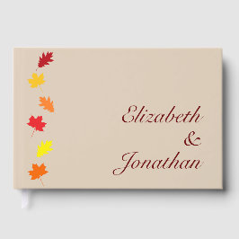 Herbstlaubs Hochzeit Gästebuch