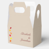 Herbstlaubs Hochzeit Geschenkschachtel (Geöffnet)