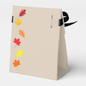 Herbstlaubs Hochzeit Geschenkschachtel (Rückseite)