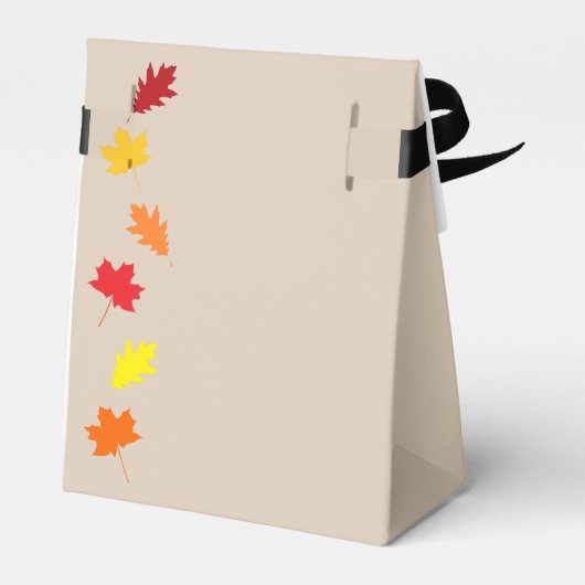 Herbstlaubs Hochzeit Geschenkschachtel (Rückseite)