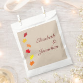 Herbstlaubs Hochzeit Geschenktütchen (Ausgeschnitten)