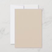 Herbstlaubs Hochzeit RSVP Karte (Rückseite)