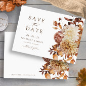Herbstlaubs Hochzeit Save The Date
