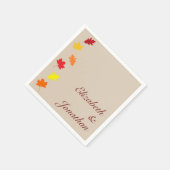 Herbstlaubs Hochzeit Serviette (Ecke)