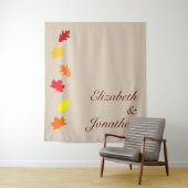 Herbstlaubs Hochzeit Wandteppich (Beispiel)