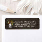 Herbstlaubs Mason Jar Wedding Address Labels (Insitu)