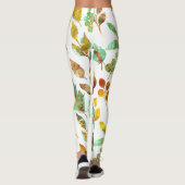 Herbstlaubs Muster Leggings (Rückseite)