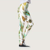 Herbstlaubs Muster Leggings (Rechts)