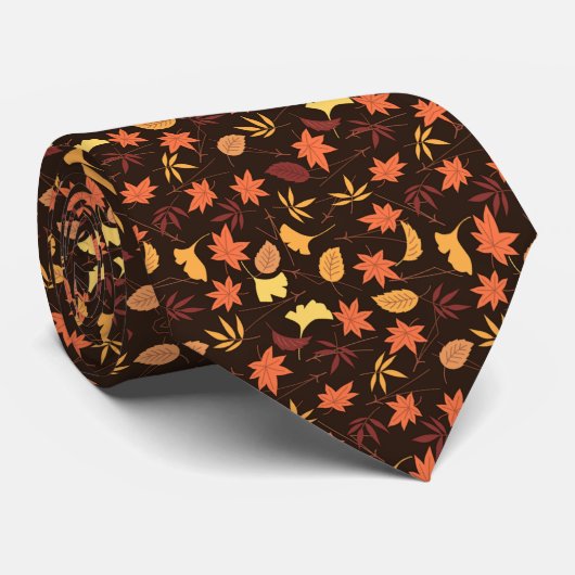 Herbstlaubs Neck Tie Krawatte (Gerollt)