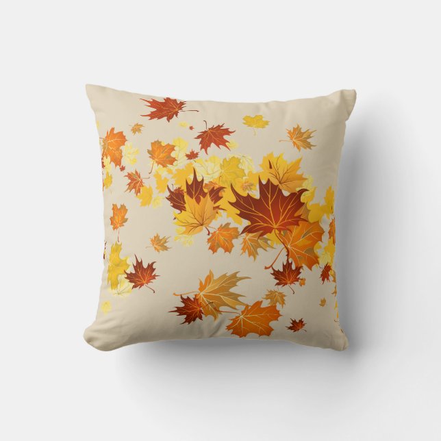 Herbstlaubs Pillow Kissen (Vorderseite)