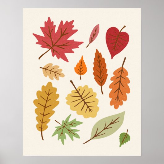 Herbstlaubs Poster (Vorne)