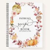 Herbstlaubs Pumpkin Brautparty Rezept Buch (Vorderseite)
