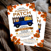 Herbstlaubs Pumpkin Patch Vintag Blue Truck Flyer