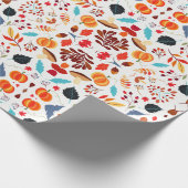 Herbstlaubs Pumpkin Pattern Geschenkpapier (Ecke)