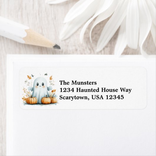 Herbstlaubs Pumpkins Friendly Ghost Halloween (Insitu)