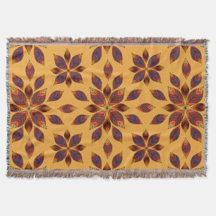 Herbstlaubs Rosette Decke