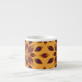 Herbstlaubs Rosette Espressotasse (Vorderseite)