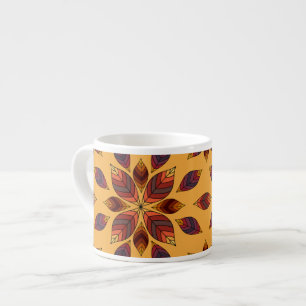Herbstlaubs Rosette Espressotasse
