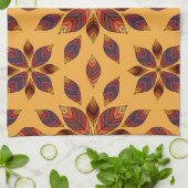 Herbstlaubs Rosette Geschirrtuch (Gefaltet)