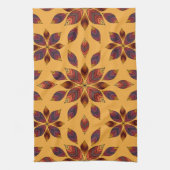 Herbstlaubs Rosette Geschirrtuch (Vertikal)