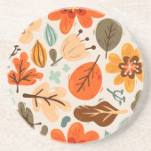 Herbstlaubs Sandstone Untersetzer (Vorne)