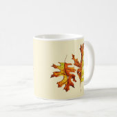 Herbstlaubs Schöne Wasserfarben Kunst Kaffeetasse (VorderseiteRechts)