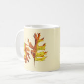 Herbstlaubs Schöne Wasserfarben Kunst Kaffeetasse (Vorderseite Links)