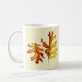 Herbstlaubs Schöne Wasserfarben Kunst Kaffeetasse (Links)