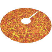 Herbstlaubs Tree Rock Polyester Weihnachtsbaumdecke (Schrägansicht)