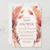 Herbstlaubs und Feathers Brautparty Einladung (Vorderseite)