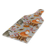 Herbstlaubs- und Fox-Muster Schneidebrett (Ecke)