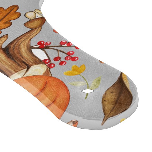 Herbstlaubs- und Fox-Muster Schneidebrett (Ecke)