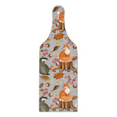 Herbstlaubs- und Fox-Muster Schneidebrett (Vorderseite)