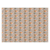 Herbstlaubs- und Fox-Muster Tischdecke (Vorderseite (Horizontal))