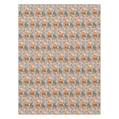 Herbstlaubs- und Fox-Muster Tischdecke (Vorderseite)