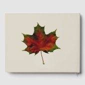 Herbstlaubs Wedding Guest Book Gästebuch (Rückseite)