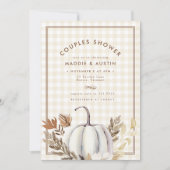 Herbstlaubs White Pumpkin Couches Brautparty (Vorderseite)