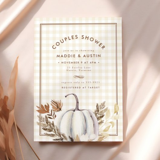 Herbstlaubs White Pumpkin Couches Brautparty