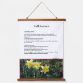 Herbstlaubs Winter Spring Blumen Gedicht Wandteppich Mit Holzrahmen (Vorderseite 2)