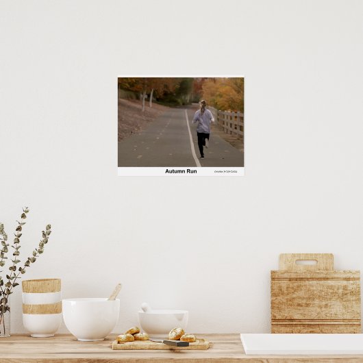 Herbstlauf Poster (Küche)