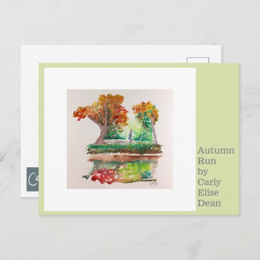 Herbstlauf Postkarte (Vorne/Hinten)