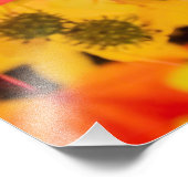 Herbstleaale rot und gelb fotodruck (Ecke)