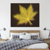 Herbstleaf #3 leinwanddruck (Insitu (Schlafzimmer))
