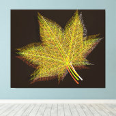 Herbstleaf #3 leinwanddruck (Insitu (Holzboden))